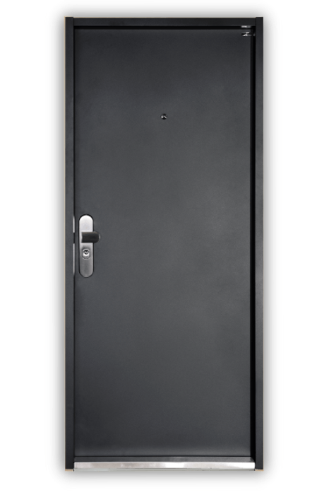 Bezpečnostní dveře hladké / antracitová - F3/E
